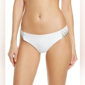 Becca White Layla Avery American Tab Side Bottoms Size Large (10-12) NWT